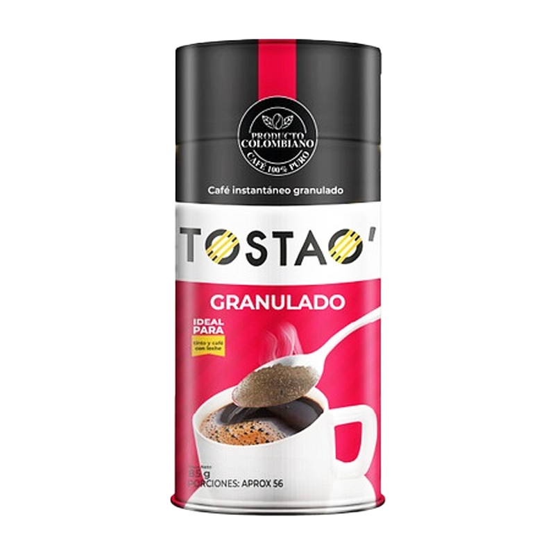 CAFE GRANULADO TOSTAO FRASCO X 85 GR